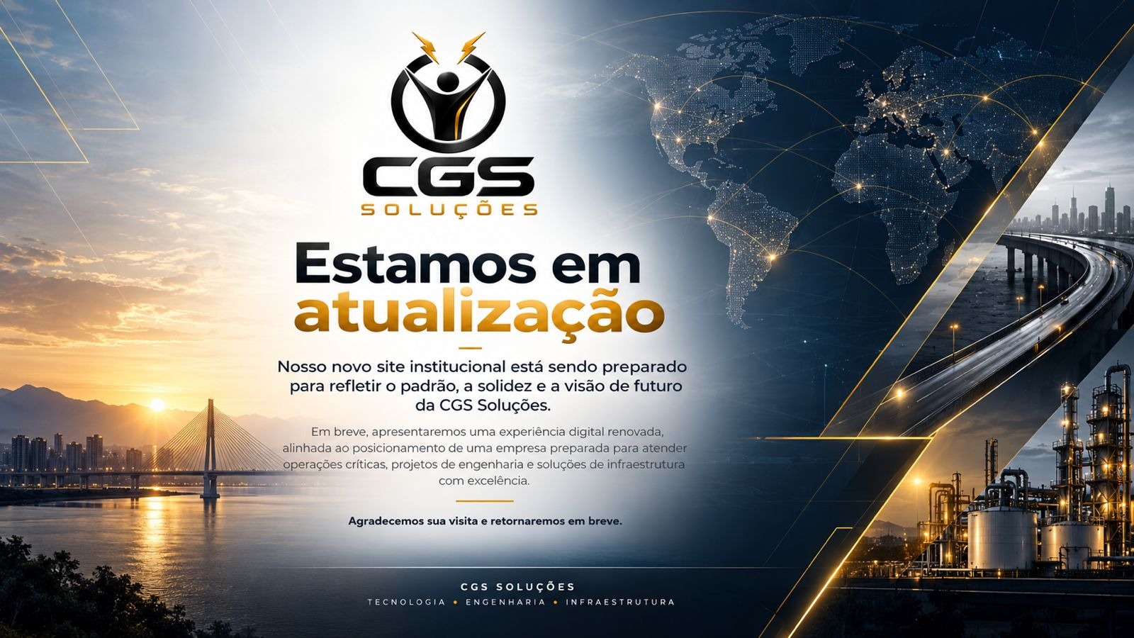CGS Soluções — Estamos em atualização. Tecnologia, engenharia e infraestrutura.